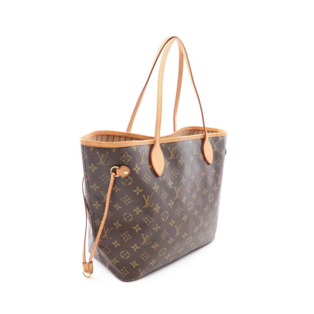 Louis Vuitton Neverfull Tote Bag Canvas Leather Monogram Brown - Picture 2 of 9